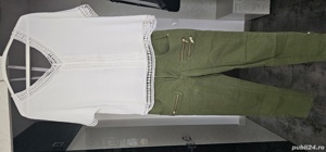 Pantalon casual H&M și bluză gen ie