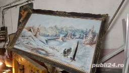 Tablou peisaj de iarna cu rama foarte buna - imagine 4