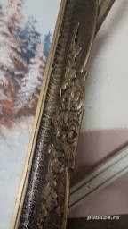 Tablou peisaj de iarna cu rama foarte buna - imagine 3