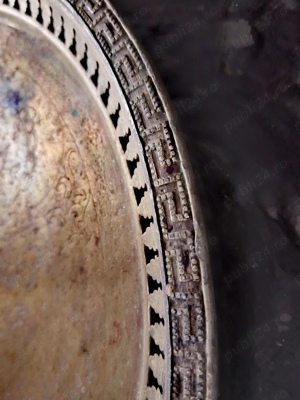 Tava deosebita,foarte veche,diametru 30 cm - imagine 4