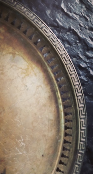 Tava deosebita,foarte veche,diametru 30 cm - imagine 2