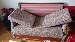 Vand o canapea extensibila de 2 locuri, din material textil, în stare foarte buna, ca noua,în Mures - imagine 2