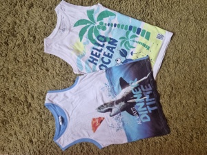 Set 2 Tricou maiou de vara 9-10 ani 