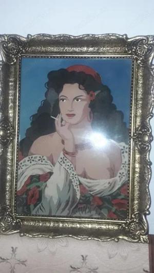 Vand tablou tiganca fumand