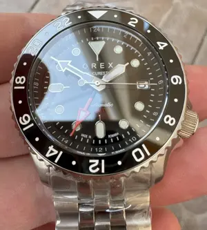 Orex Bucuresti Automat NH34 GMT Diver 200 m Inox Safir Ceramic Jubilee - imagine 3