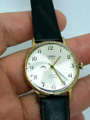 ceas Cornavin De Luxe (Narval), stare bună, placat cu aur - imagine 1