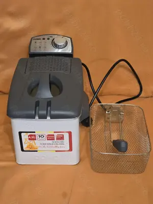 Friteuza Domo DO519FR, 4,5 L Alb Negru