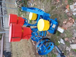 semănătoare de porumb pe 2 randuri mecanica cu si fara fertilizare  - imagine 3