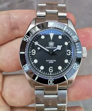 Steeldive 1958 Diver 200 m Automat Seiko NH35 Black Bay