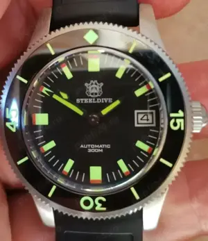 Steeldive 1952T Diver 300 m Automatic Seiko NH35 41 mm - imagine 2