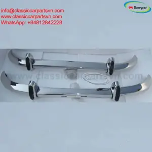 Saab 96 (1965-1975) longnose bumpers by stainless steel new - imagine 2