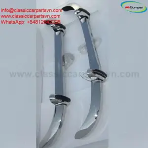 Saab 96 (1965-1975) longnose bumpers by stainless steel new - imagine 3