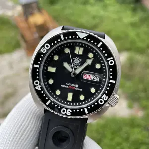 Steeldive SD1972 V2 Diver 20Bar 45mm Calendar Dublu Seiko NH36 Captain Willard Apocalypse Now - imagine 2