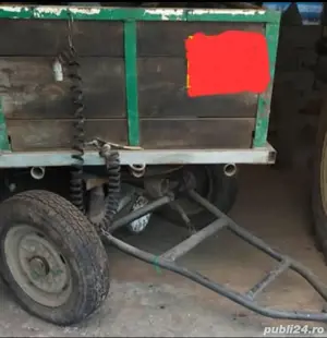 Vând căruță tip remorcă cu punte ATV și priză pentru stopuri! - imagine 3