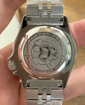 SD1994 Steeldive 42 mm GMT Seiko ssk blueberry Automatic NH34 Diver 200 m - imagine 4