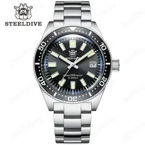 STEELDIVE 62mas Sapphire seiko Japan NH35 200M Diver 42mm