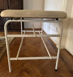 Masa masaj fixa, cu piele ecologica cu picioare metalice - imagine 3