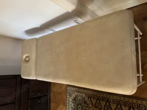 Masa masaj fixa, cu piele ecologica cu picioare metalice - imagine 4