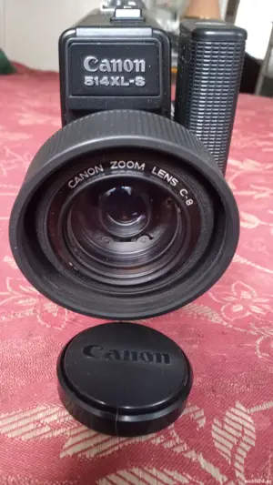 CANON514XLS,Csound Aparat Filmat Super8mmFilm,Cu Sunet,Japan,Zoom9-45,AC-DC9V,Microfon,Geanta.750Lei