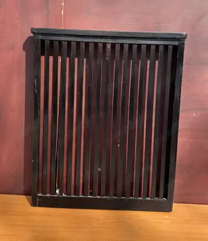 2 buc Masca Vintage de calorifer; Masca din lemn masiv