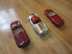 Masinute rare colectie Corgi Toys Mercedes 300S.L.  E Type Jaguar+ Dinki Toys Jaguar