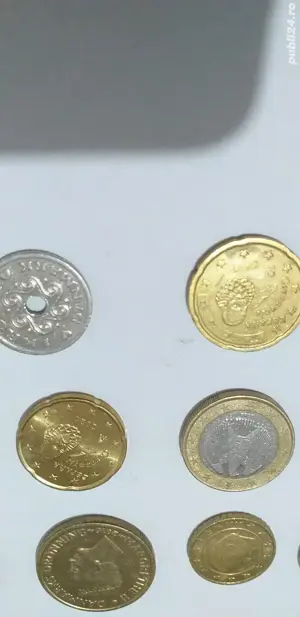 Monede tip euro, din Italia,Germania,Spania, Belgia   Coroane daneze  - imagine 4