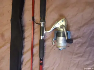 Lanseta 3m, Diamant Alb actiune 80g,  mulineta Caperlan M50  - imagine 5