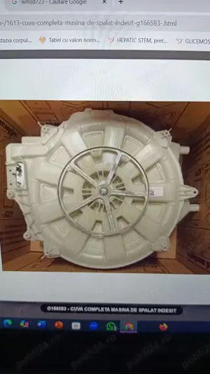 Cuva masina de spalat Indesit Hotpoint Ariston Whirlpool FWSD71283WS - imagine 4