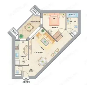 Apartament 2 camere + parcare + boxa - bloc Adama Bacau