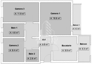 Apartament cu 3 camere, 2 bai, 2 balcoane, zona Calea Aradului - imagine 10