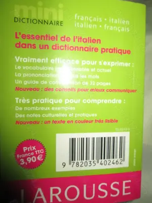 2006 Minidictionar francez-italian italian -francez  Larousse