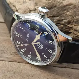 Vakuy Rigas 44 mm German Pilot Automatic Seiko Nh35 - imagine 4