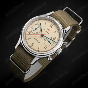 Ceas 38 mm Pilot Cronograf mecanic ST19 Seagull 1963