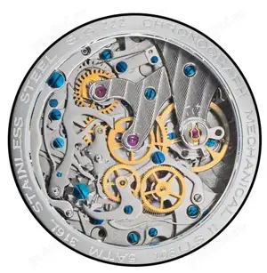 Sugess 1963 Pilot Mecanic Cronograf Panda Safir 40 mm Seagull ST1901 - imagine 2