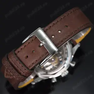 Sugess Cronograf Mecanic 1963 Seagull ST19 Pilot Safir 40 mm - imagine 3