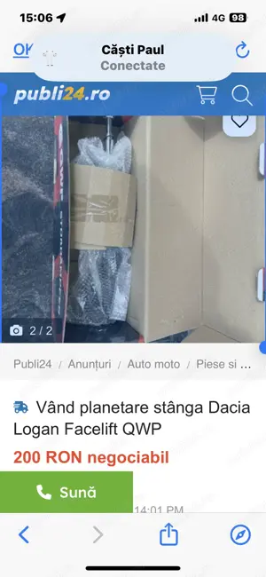 Vând amortizor pentru Dacia Logan Facelift marca QWP