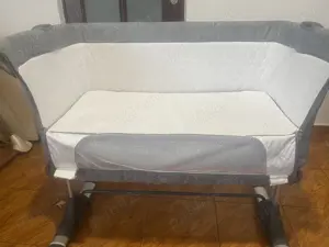 Vând pătuț bebe Co-sleeper Bebe Royal cu leganare
