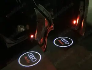 Set 2 buc proiectoare logo portiera AUDI plug&play dedicat proiectie holograma pe asfalt. - imagine 9