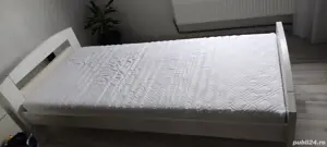 vand 2 paturi cu saltele incluse 90x200