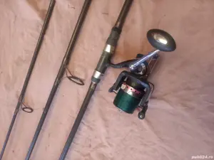 Lanseta carbon 3,6m Crapo, 3,5lbs, mulineta Baracuda GH7000, 8 rulmenti  - imagine 5