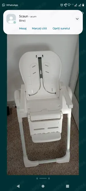 Scaun cu masă Wunderkid Play Alb Bej . - imagine 4