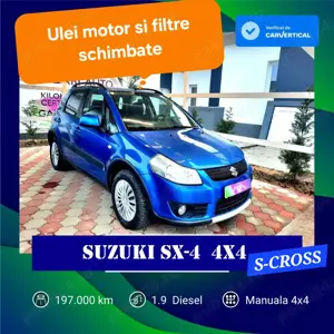 Suzuki sx4 tractiune 4x4 ULEI+ FILTRE SCHIMBATE