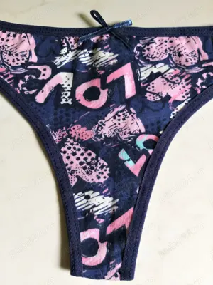 Hot! Chiloti tanga mini LOVE super sexy provocatori fete femei mar.S M(noi) - imagine 3