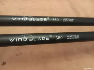 Lansete telescopice Wind Blade 3,6m actiune 150g  - imagine 3