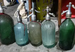 5x Sifoane Sticle SIFON Vechi Vintage Colectie Toma Somandra Bucuresti