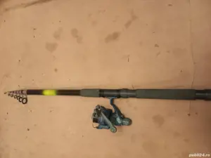 Lanseta telescopica 3,6m, actiune 140g, Texas Lonstai, mulineta Cobra 400, 3 rulmenti 