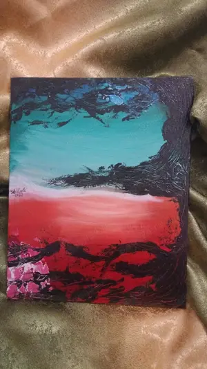 Tablou original pictat in acril ,, Oglinda starilor''