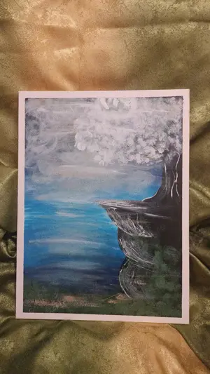 Tablou origina in acril ,,Povestea lunii''