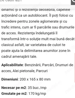 Vând pavaj dublu T pentru trafic greu 200x165x80 mm - imagine 2