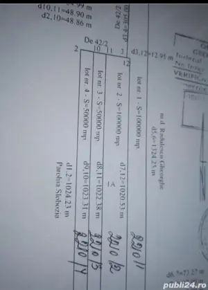 Vând teren extravilan Slobozia Nouă